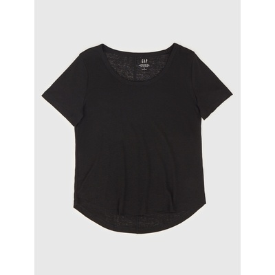 GAP Ленена тениска GAP GAP | Cheren | ЖЕНИ | XS