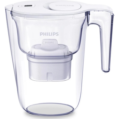 Philips Филтрираща кана за вода Philips AWP2933WHT/58, 2.6 л, Дигитален таймер, Micro X-Clean, Бял (AWP2933WHT/58)