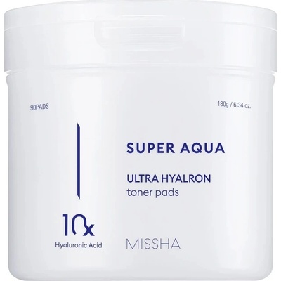 Missha Super Aqua Ultra Hyalron Toner Pads 180 g 80 ks