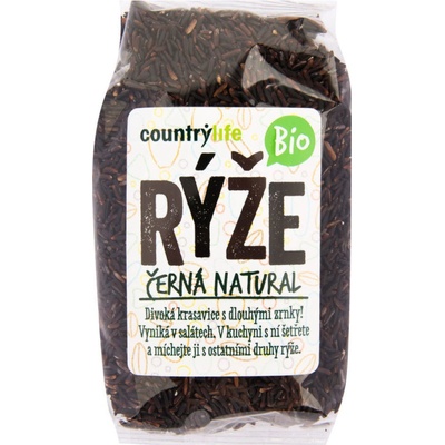 Country Life Rýže černá natural BIO bez příchutě 0,5 kg