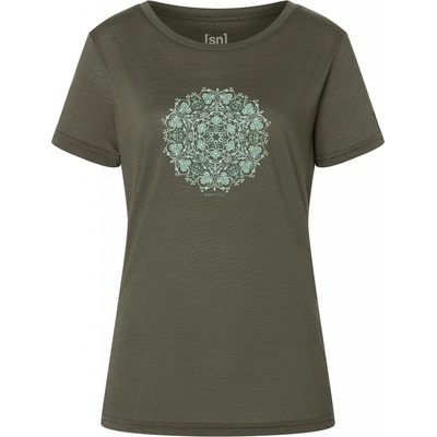 super.natural Ornamental Tee Black Ink/Laurel Green/Dark Ivy