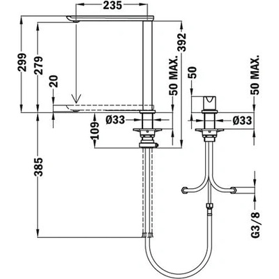 Strohm Teka Кухненски смесител за монтаж под прозорец Teka, FO 985 UNDER WINDOW (FO 985 UNDER WINDOW)