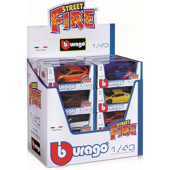 Bburago Street Fire 3 x 24 DISPLAY 72ks ASST 1:43