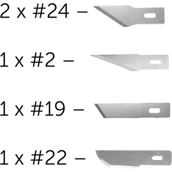 Shesto Modelcraft резервни остриета (2x #24, #2, #19, #22)