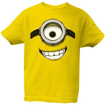 Tričko s potiskem Minion smiling face Dětské dětské Žlutá
