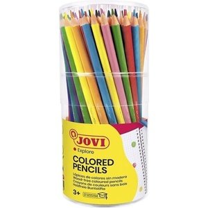 JOVI Non-Wooden Triangular Pencils Комплект цветни моливи 84 бр (734/84)