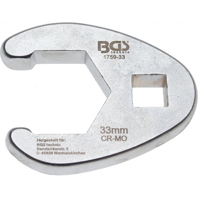 BGS technic Plochý otevřený klíč 12,5 mm 1/2" 33 mm BGS 1759-33