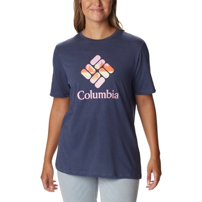 Columbia Dámske tričko voľný strih Bluebird Day™ Relaxed Crew Neck Nocturnal Heather