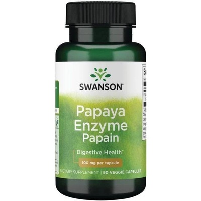 Swanson Papain Papajový Enzym 100 mg 90 kapslí