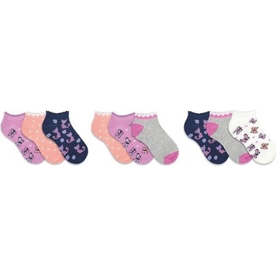 TRENDY SOCKS PINK detské členkové farebné ponožky