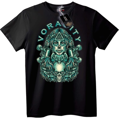 NOONEBRAND Тениска Ненаситен мистичен череп - 7XL, White