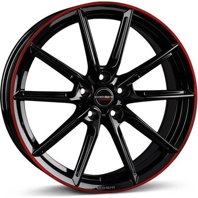 Borbet LX 8x18 5x112 ET44 black rim red