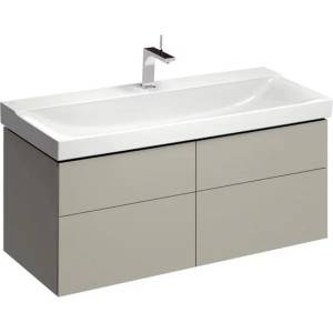 Geberit Долен шкаф за окачен умивалник Geberit Xeno2 greige 4 чекмеджета 118 см (500.518.00.1)
