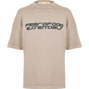 Fear of god essentials Тениска FEAR OF GOD ESSENTIALS Men's Oversized T-Shirt - Smoke Grey