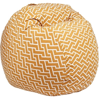 PUFRELAX Барбарон 400л. Matusalem, Zippity Orange, Перящ се калъф, Подходящ за деца, Пълнеж с микс от мемори пяна и дунапрен, Гама Premium (PUF-M-M-PT-ZIO)