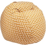 PUFRELAX Барбарон 400л. Matusalem, Zippity Orange, Перящ се калъф, Подходящ за деца, Пълнеж с микс от мемори пяна и дунапрен, Гама Premium (PUF-M-M-PT-ZIO) - topmall