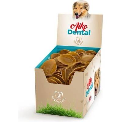 COBBYS PET AIKO Dental Veggie Ear M 9,8 x 5,8 x 2 cm 20 dentálne vegetariánske ucho 25 g