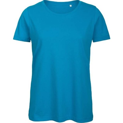 B&C Inspire T /women Dámske tričko Medium Fit z bio bavlny modrá atoll