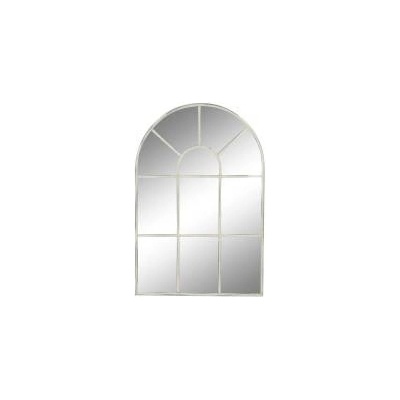 DEKODONIA Стенно огледало DKD Home Decor 82 x 2, 5 x 122 cm Метал Бял Vintage Прозорец