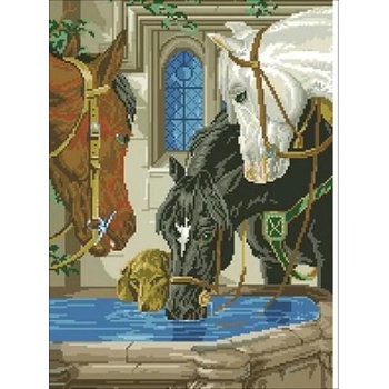 Image 1 of Коне на водопой 46/35 см