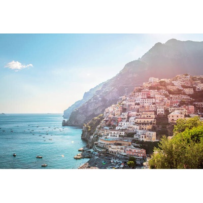 Plakát, Obraz - Positano, Sharon Lapkin, 40 × 26.7 cm