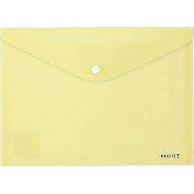 Папка джоб с копче A5 Axent Pastelini Жълт (A5)