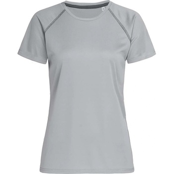 Stedman mesh team raglan st8130 / Дамска спортна риза раглан - сребриста m (st8130sigm)