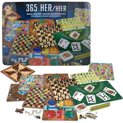 Studo Games 365 společenských her v plechovém pouzdře