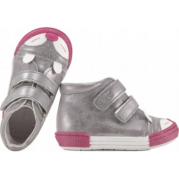 Kornecki 6481 dívčí polobotky kotníkové boty grafitové