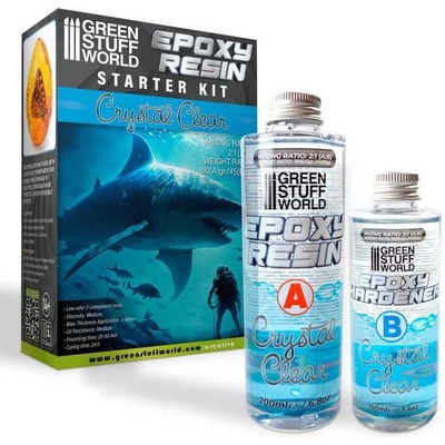 Green Stuff World Crystal clear epoxy resin 300ml / Krištáľovo číra epoxidová živica 300ml