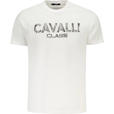 Cavalli class Тениска с къс ръкав за мъже cavalli class, Размер m, Цвят Бял (txt61gjd060_bi00533)