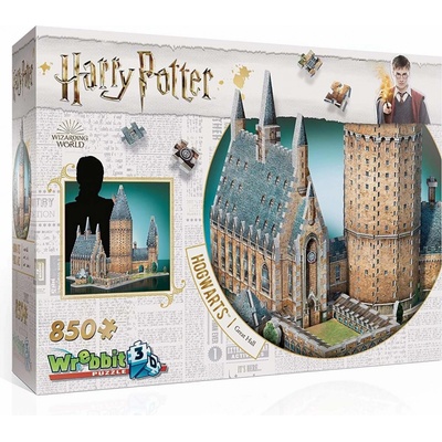 Wrebbit 3D puzzle Harry Potter Bradavice Velká síň 850 ks – Zboží Dáma