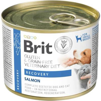 Brit Veterinary Diet Dog & Cat Grain Free Recovery Salmon 200 g