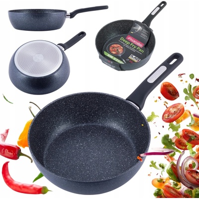 Kamille Hluboká pánev s mramorovým povrchem 28 cm - Pro indukci i plyn