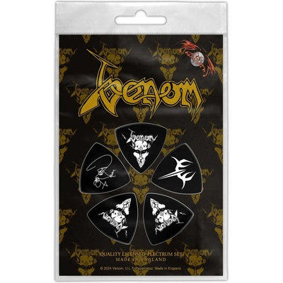 RukaHore Brnkadlo Venom - Tri-Tip Plectrum Pack: Black Metal