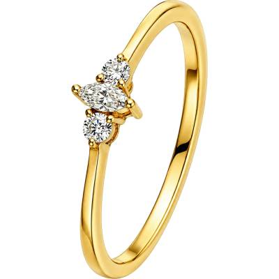 Zlaton Prsten žluté zlato s diamanty N19062603423