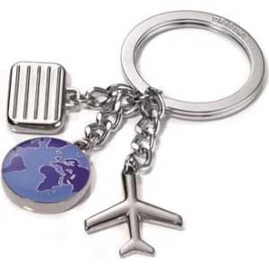 TROIKA Ключодържател с 3 талисмана, troika "Световен пътешественик" kr10-45/ch (kr10-45/ch)