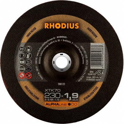 Rhodius Rezný kotúč 230 x 1,9 x 22,23 mm 70 208122