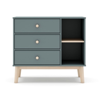 Marckeric Детски скрин сиво-зелен 90x81x40 cm Esteban - Marckeric (16369)