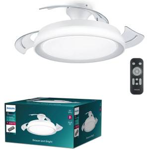 Philips Bliss LED DC ceiling light fan 28W+35W, 2700-5500K, white, white (2700-5500K)