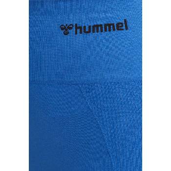 Hummel Къс панталон за трениране Hummel Tif в синьо с изчистен дизайн с висока талия 214151 (214151)