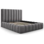 Micadoni Сиво тапицирано двойно легло с място за съхранение 180x200 cm Kelp - Micadoni Home (MIC_BF180_51_F1_KELP6)