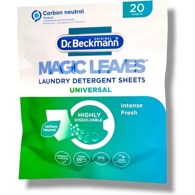 Dr. Beckmann перилен препарат ленти, Magic Leaves, 20 пранета, Intense fresh, Универсално пране