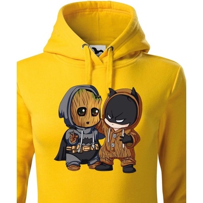 Dámská mikina Batman a Groot žlutá Canvas – Zbozi.Blesk.cz