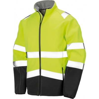 Result Unisex bezpečnostná softshellová bunda R450X Fluorescent Yellow