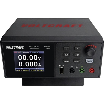VOLTCRAFT DSP-6010 laboratorní zdroj s nastavitelným napětím, 0 - 60 V, 0 - 10 A, 300 W, zásuvka USB 2.0 A, lze dálkově