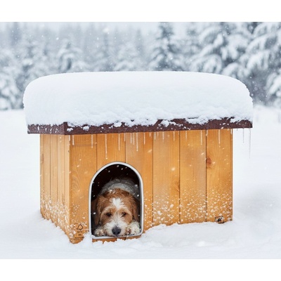 Ferplast Baita 50 dřevěná bouda pro psy 56 x 46,5 x 41,50 cm – Zboží Dáma