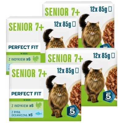 PERFECT FIT Senior 7+ Mix Chutí 48 x 85 g
