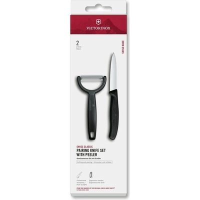 Victorinox Swiss Classic paring knife set with Y-peeler 2pcs black box