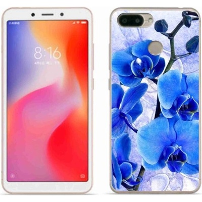 Pouzdro mmCase Gelové Xiaomi Redmi 6 - modré květy